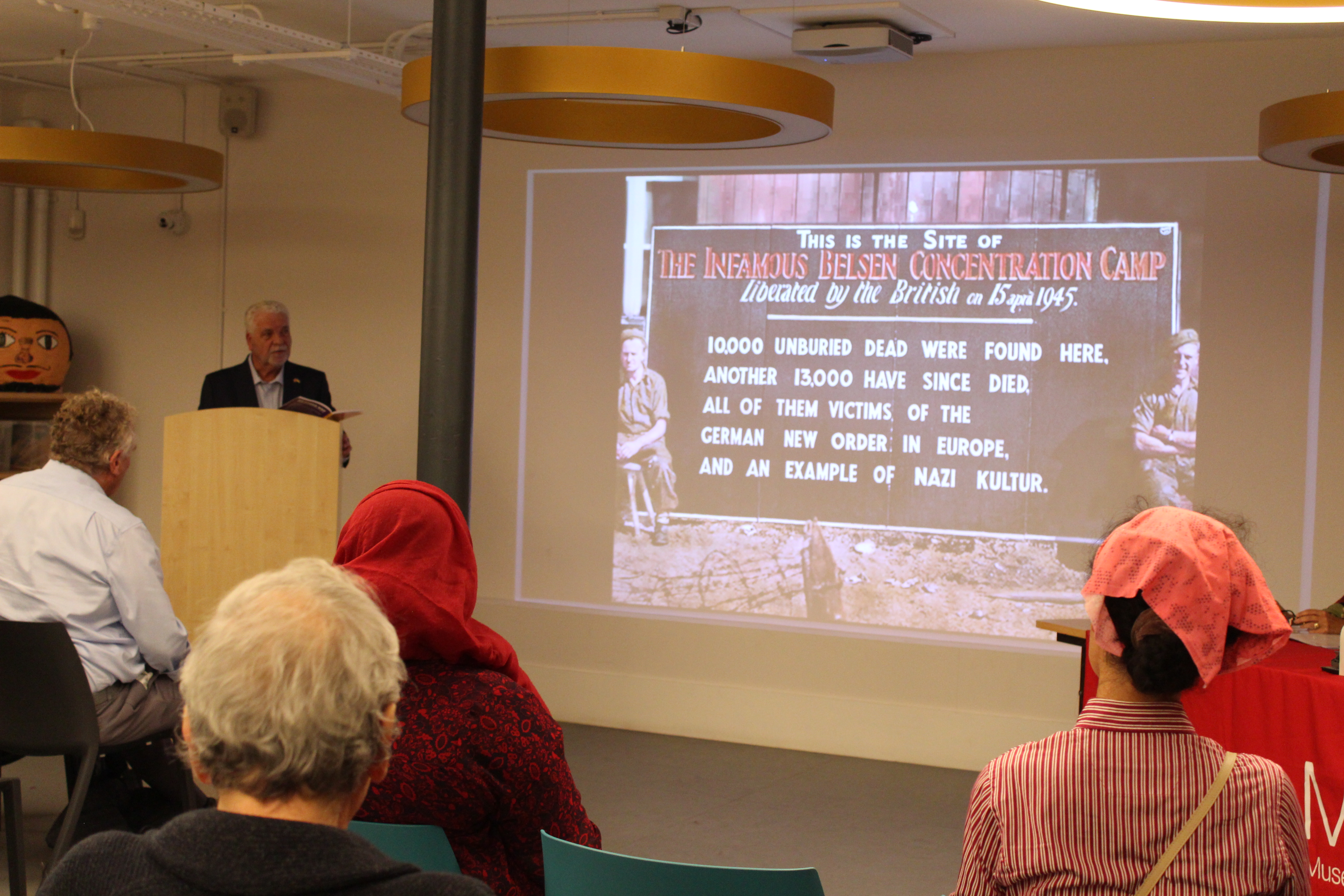 Charlie Hutchison's son John talks about the liberation of Bergen-Belsen concentration camp.