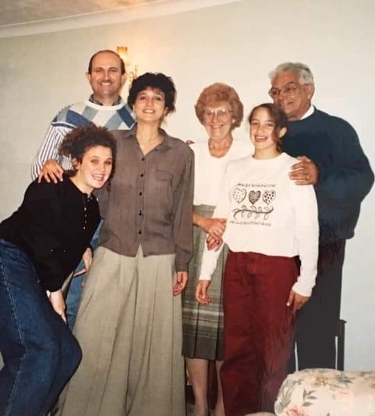 Charlie Hutchison  (top right) with relatives.