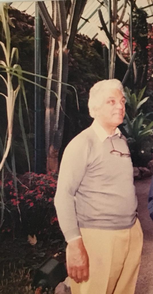 Charlie Hutchison in later life, believed to have been one of the final photographs of him taken before his death.